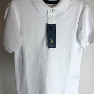 Brand New Short Sleeve Polo Shirt White (Small)